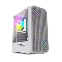 FRONTECH WAR MACHINE FT-4350 Gaming Cabinet with 4x120mm LED Fans & Acrylic Side Panel- White